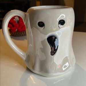 Ghostly White Ceramic Mug